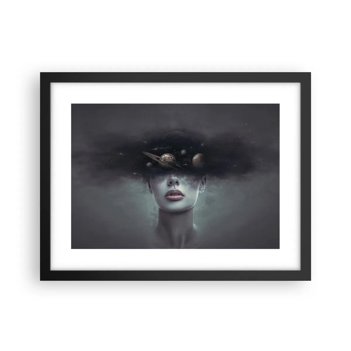 Plakat w czarnej ramie - A planety szaleją… - 40x30 cm