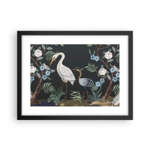Plakat w czarnej ramie - Ptasia parada - 40x30 cm