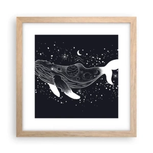 Plakat w ramie jasny dąb - W oceanie wszechświata - 30x30 cm