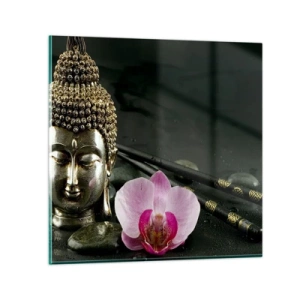 Obraz na szkle - Harmonia mądrości i piękna - 70x70 cm