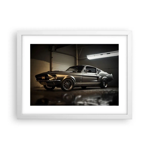 Plakat w białej ramie - Powrót do przeszłości - 40x30 cm