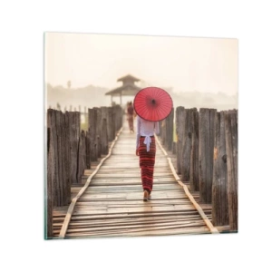 Obraz na szkle - Na starym moście - 50x50 cm