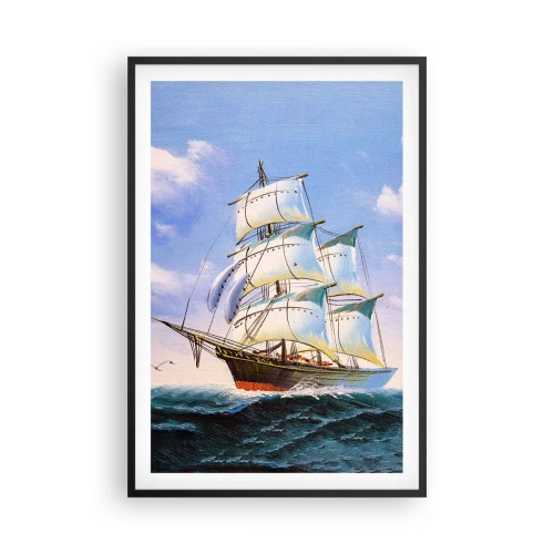Plakat w czarnej ramie - Dumnie z wiatrem - 61x91 cm