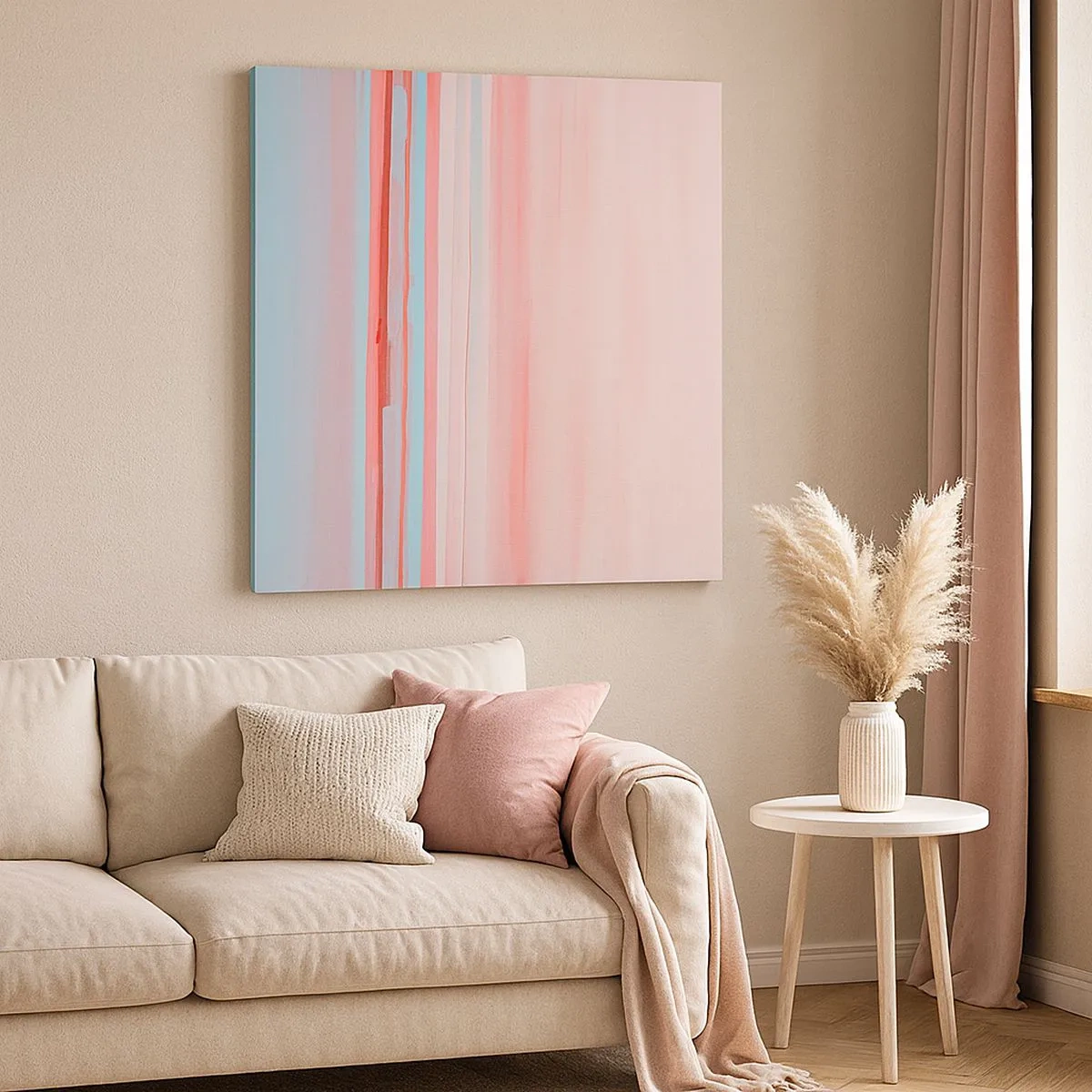 Obraz na płótnie - Abstrakcja o świcie - 30x30 cm