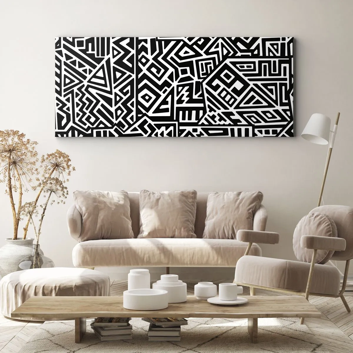 Obraz na płótnie - Kompozycja prekolumbijska - 100x40 cm