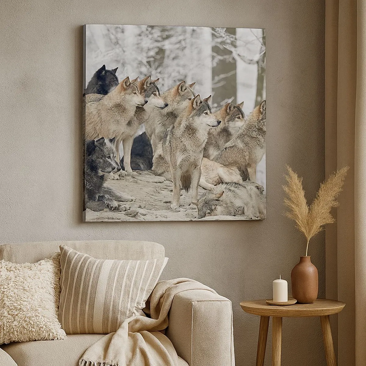 Obraz na płótnie - Rodzina i przyjaciele - 30x30 cm