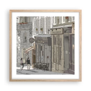 Plakat w ramie jasny dąb - Miejskie radości - 50x50 cm