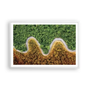 Plakat w białej ramie - Granice i przełomy - 91x61 cm