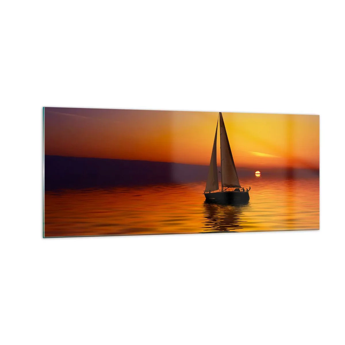 Obraz na szkle - Jak tu cicho o zmierzchu… - 100x40 cm
