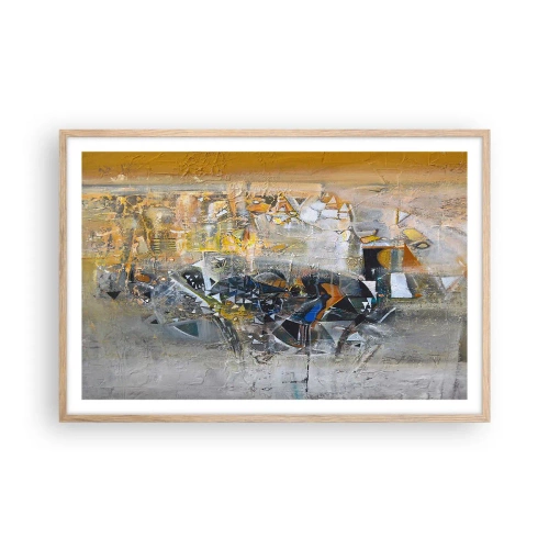 Plakat w ramie jasny dąb - Wszystko się poukłada - 91x61 cm