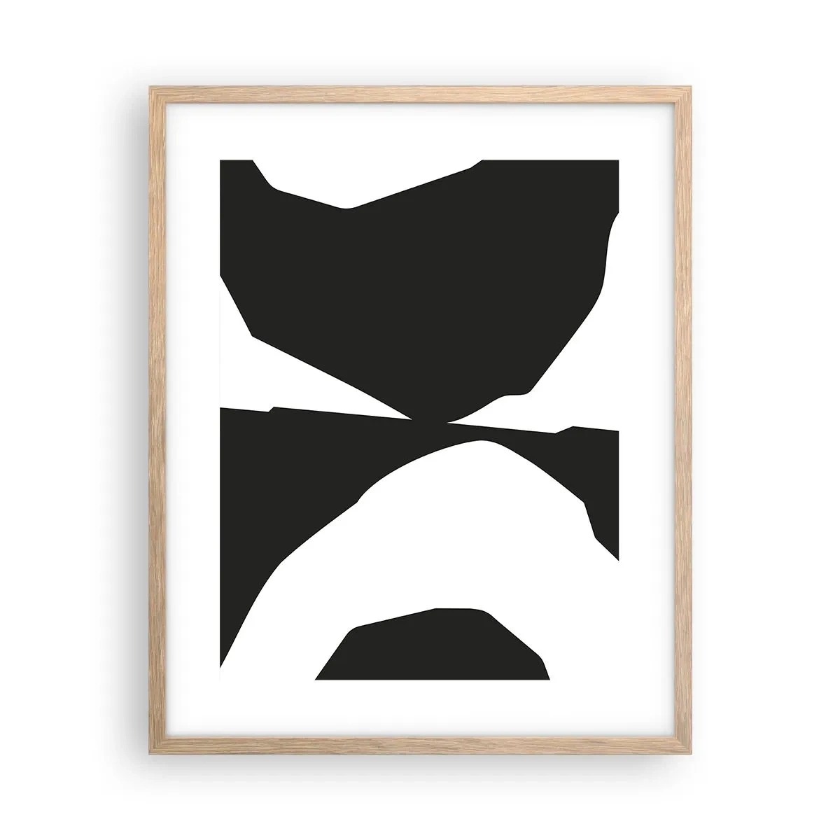Plakat w ramie jasny dąb - Pozytyw -negatyw - 40x50 cm