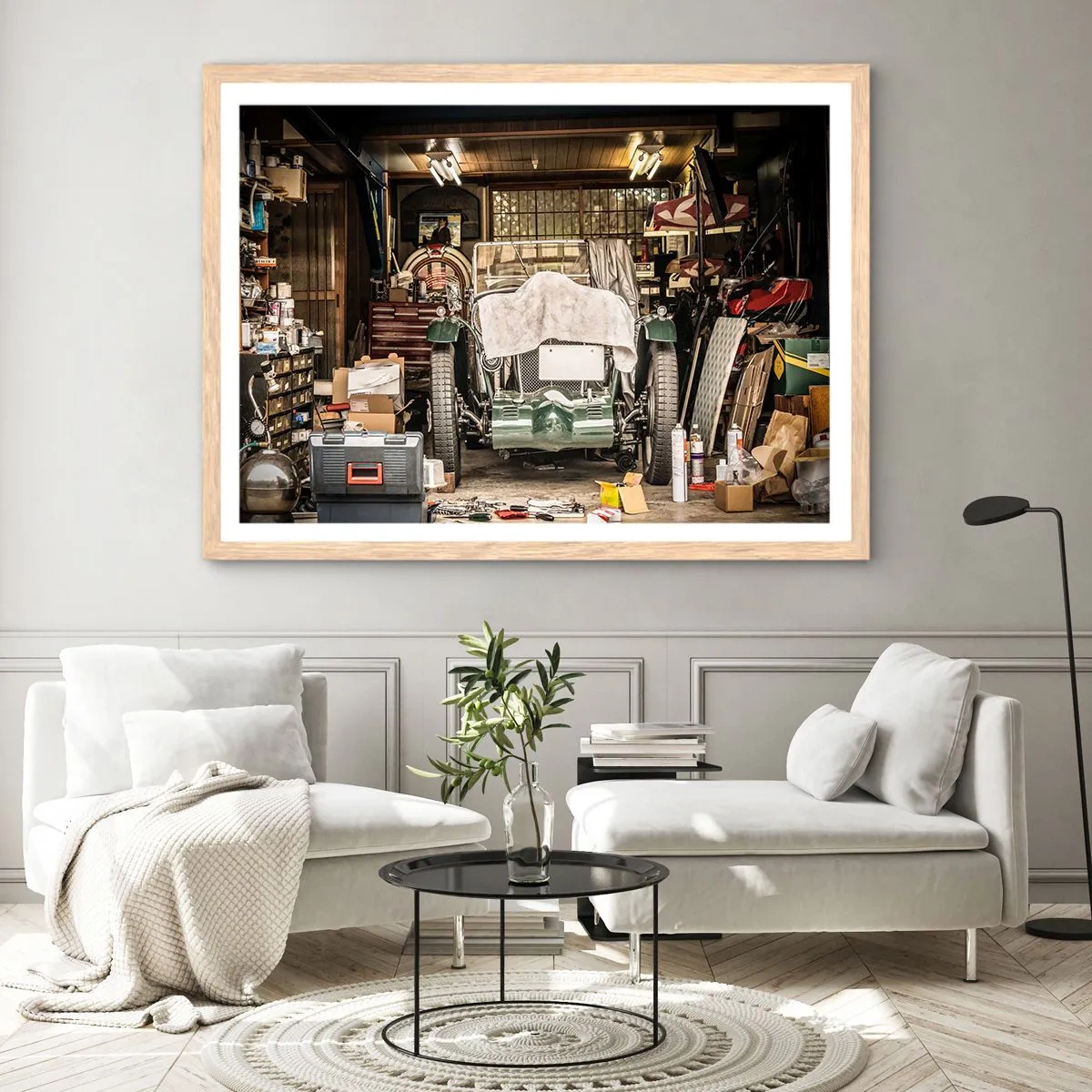 Plakat w ramie jasny dąb - Powrót do przeszłości - 40x30 cm