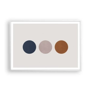 Plakat w białej ramie - Symbol doskonałości - 100x70 cm