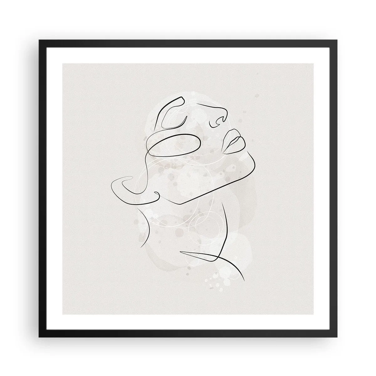 Plakat w czarnej ramie - Zarys marzenia - 60x60 cm