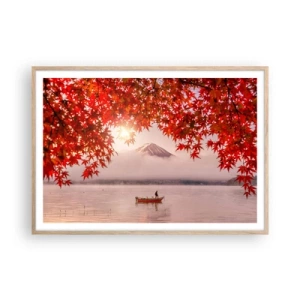 Plakat w ramie jasny dąb - W japońskim klimacie - 100x70 cm