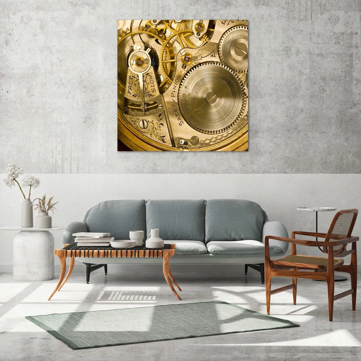 Obraz na szkle - Idź z duchem czasu - 70x70 cm