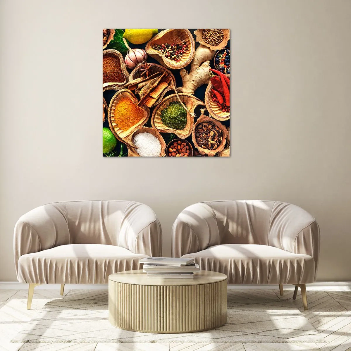 Obraz na szkle - Bierz, co chcesz - 40x40 cm