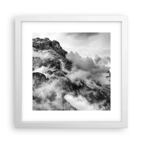 Plakat w białej ramie - Piękne i okrutne - 30x30 cm