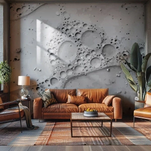 Fototapeta Premium Sand - Slad po spienionym - Kompozycja, Sztuka, Grafika - 150x105 cm