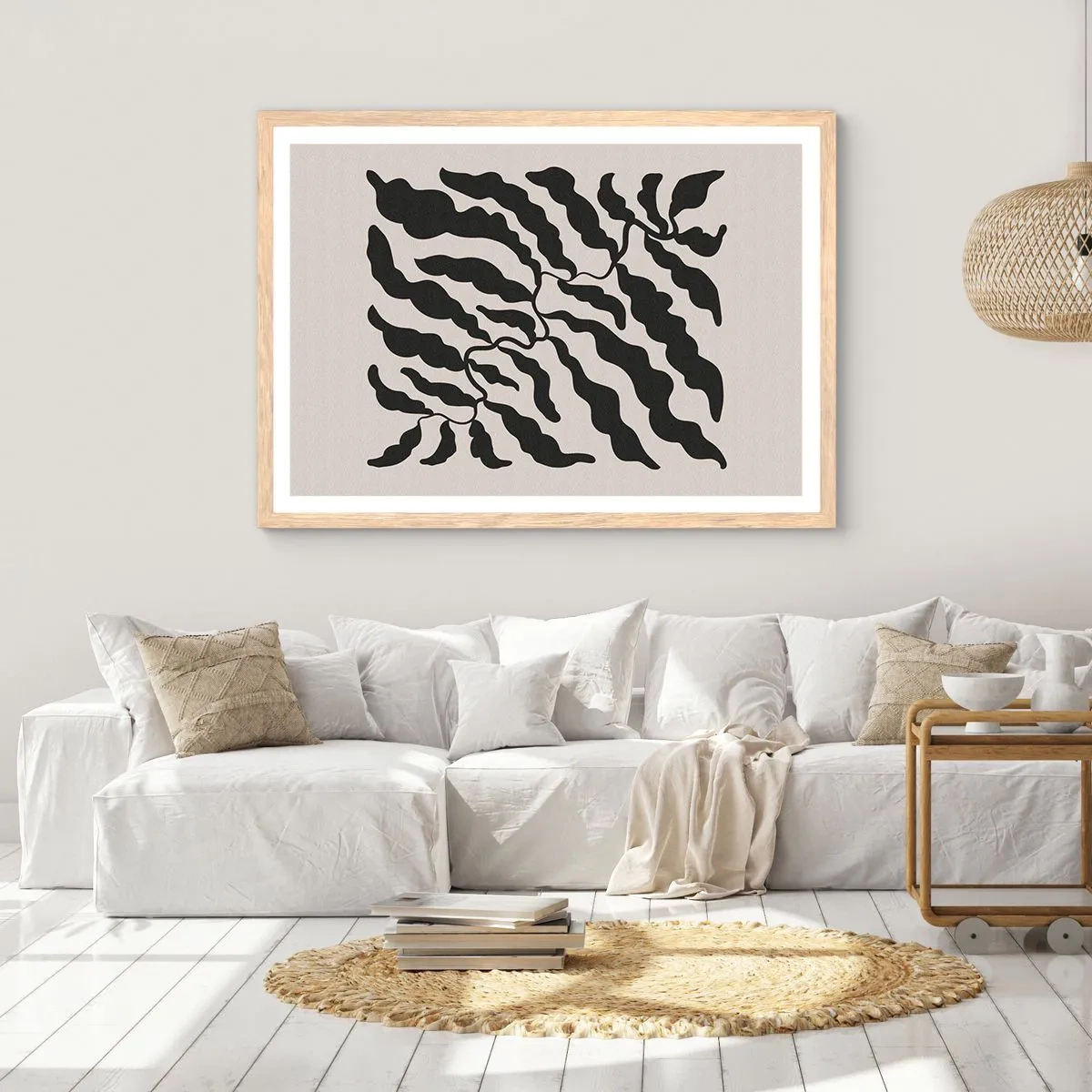 Plakat w ramie jasny dąb - Natura kwadratu - 40x30 cm