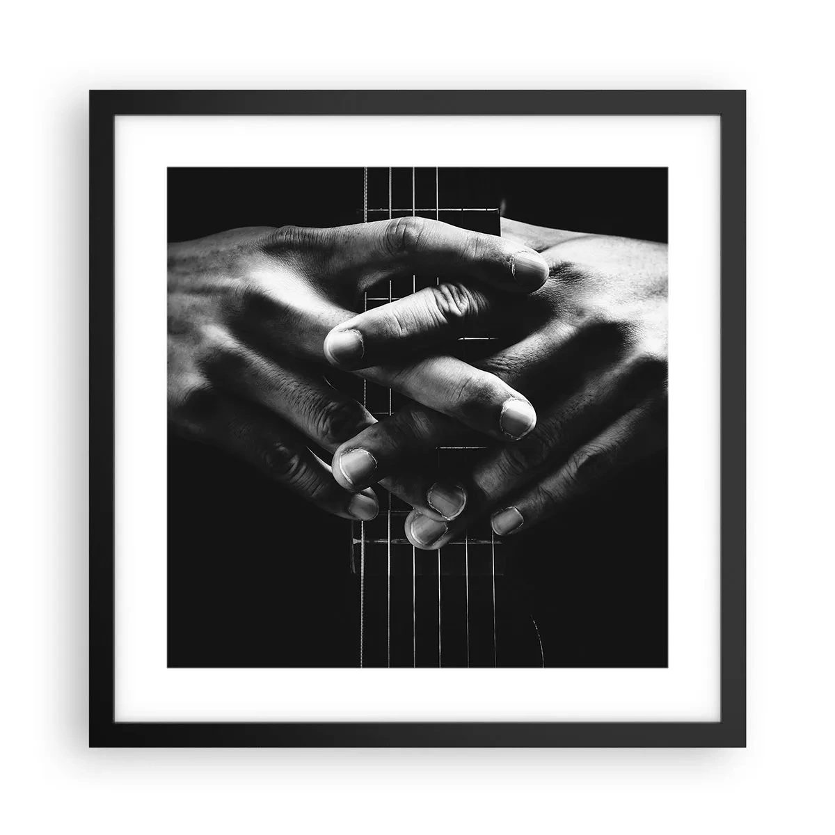 Plakat w czarnej ramie - Modlitwa artysty - 40x40 cm