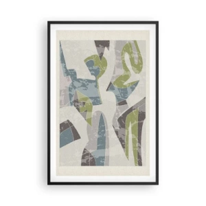 Plakat w czarnej ramie - Kompozycja za szybą - 61x91 cm
