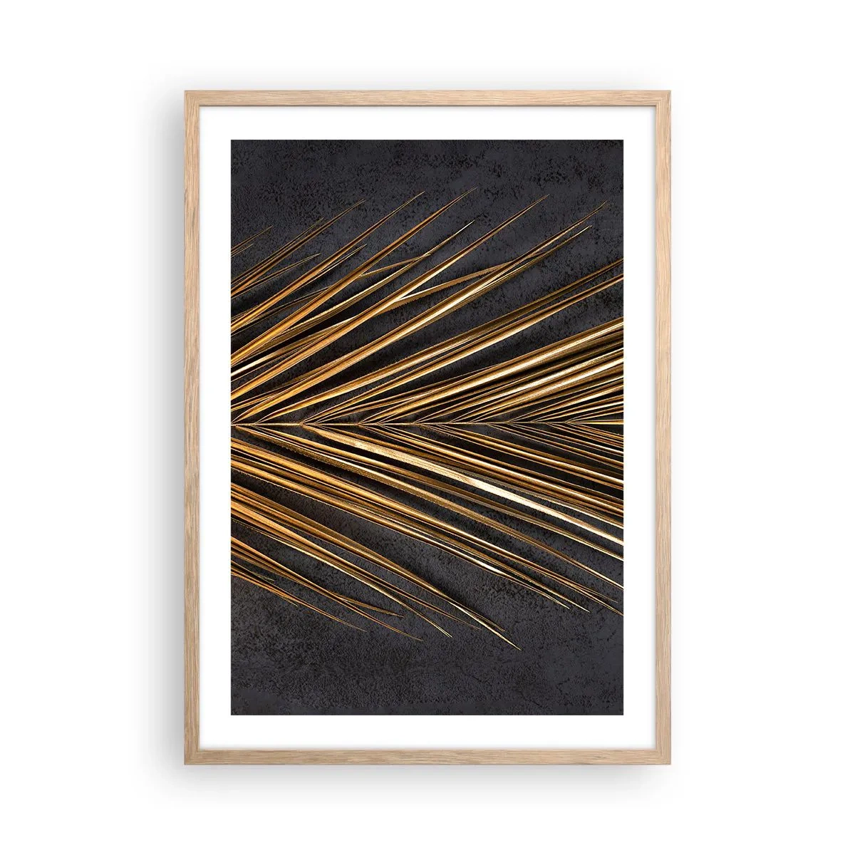 Plakat w ramie jasny dąb - Złoto tropików - 50x70 cm