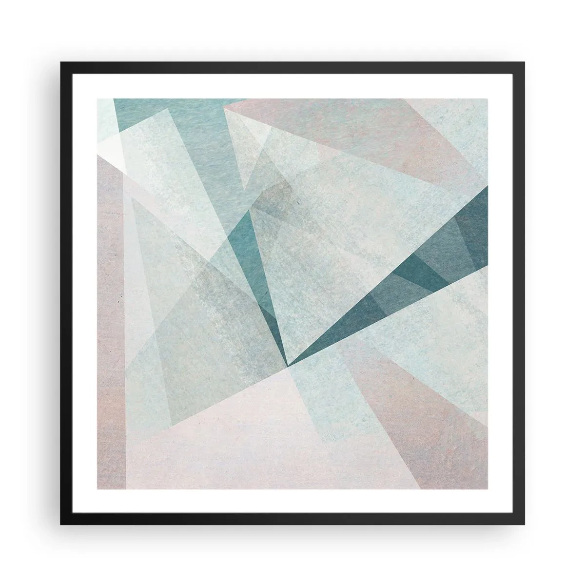 Plakat w czarnej ramie - Spokojnie choć dynamicznie - 60x60 cm