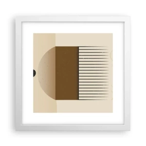 Plakat w białej ramie - Różne stany - 30x30 cm