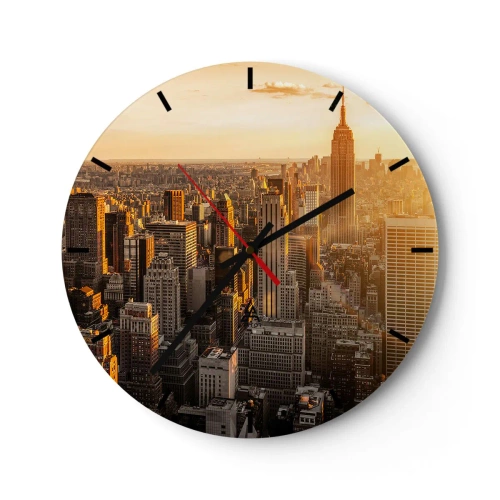 Zegar ścienny - Rosnąc w słońcu - 40x40 cm