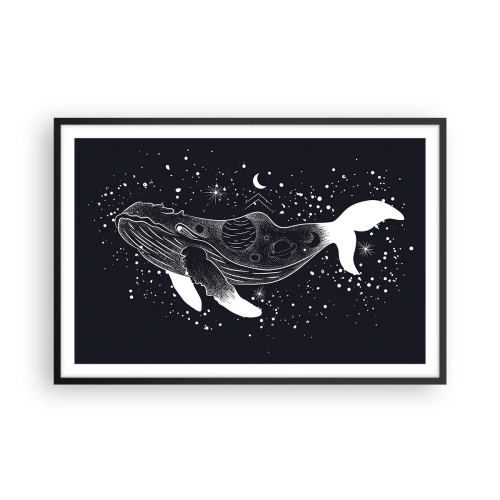 Plakat w czarnej ramie - W oceanie wszechświata - 91x61 cm