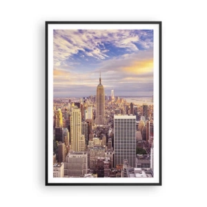 Plakat w czarnej ramie - Sięgnąć samych chmur - 70x100 cm