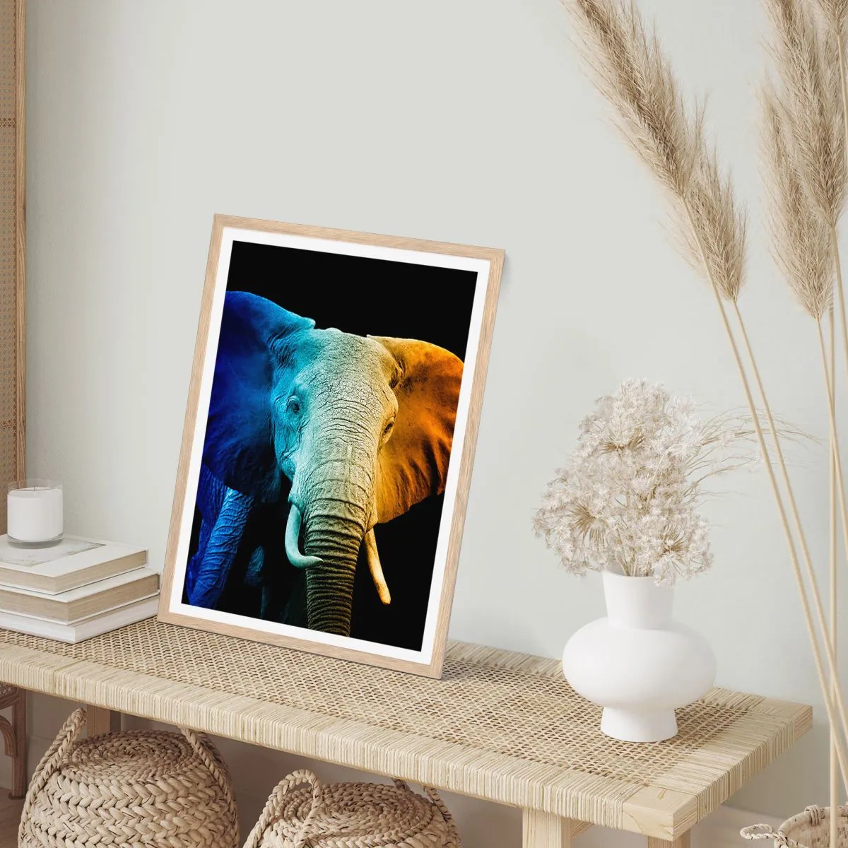 Plakat w ramie jasny dąb - Ekscentryk, nie dziwak - 50x70 cm