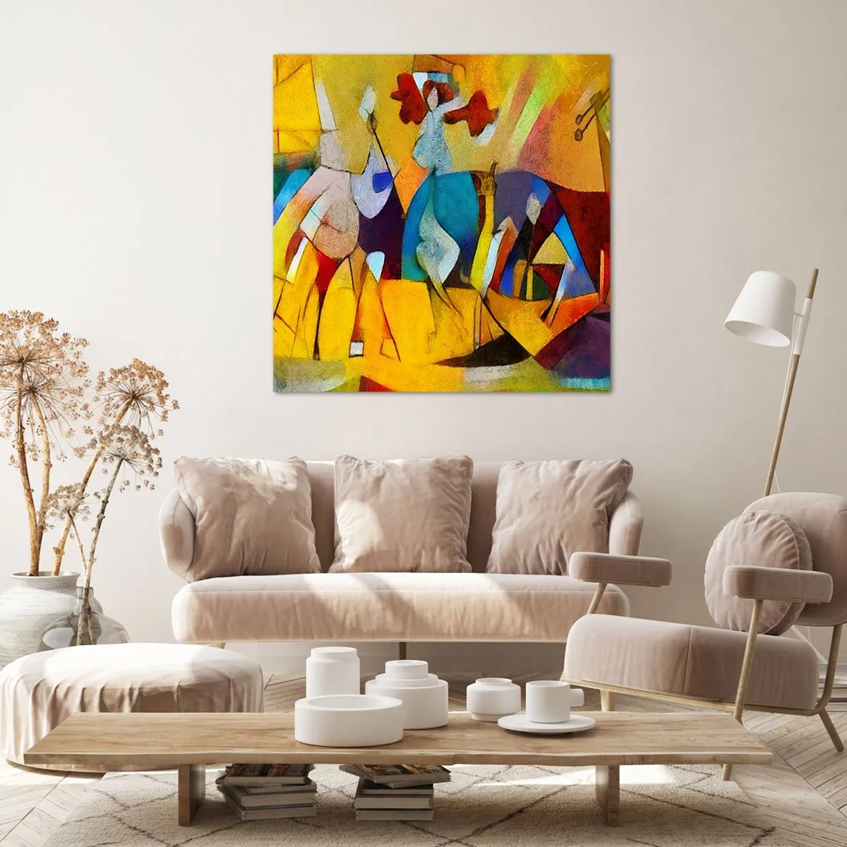 Obraz na płótnie - Słońce - życie - radość - 50x50 cm