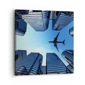 Obraz na płótnie - Widok ze szklanego wąwozu - 30x30 cm