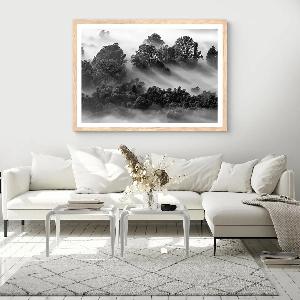 Plakat w ramie jasny dąb - Wstający ze snu - 50x40 cm