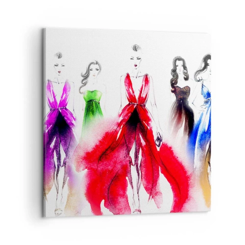 Obraz na płótnie - Nastroje na stroje - 50x50 cm