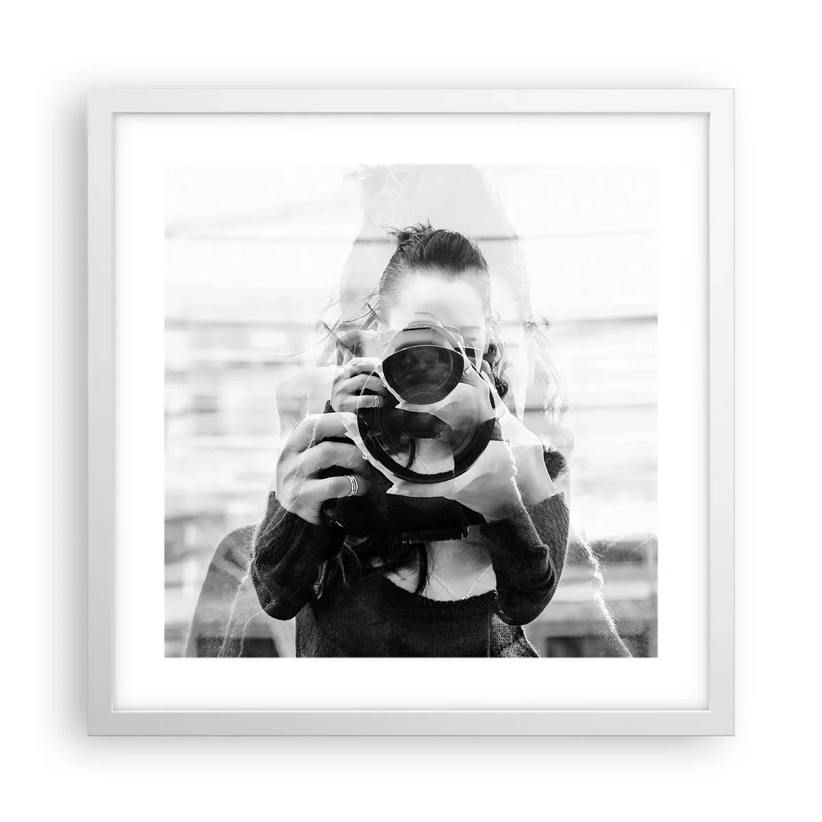 Plakat w białej ramie - Twórca i tworzywo - 40x40 cm