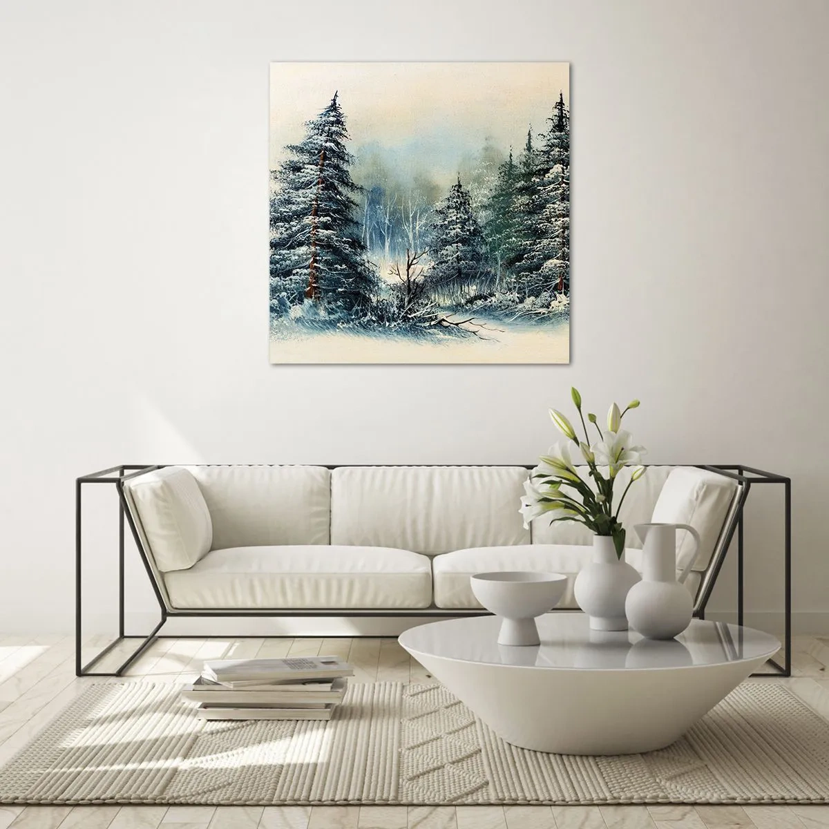 Obraz na szkle - Gotowe do Świąt - 40x40 cm