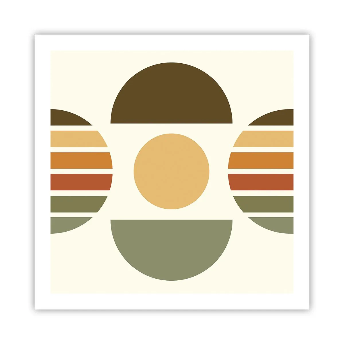 Plakat - W kolorach ziemi - 60x60 cm