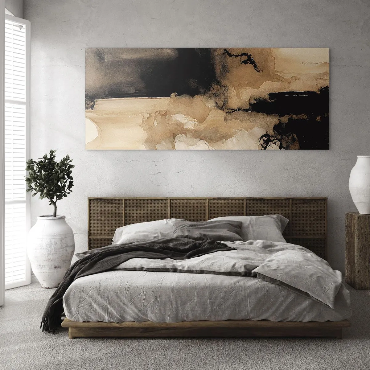 Obraz na szkle - Abstrakcja intrygująca - 90x30 cm