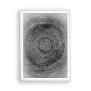 Plakat w białej ramie - Znak czasu - 70x100 cm