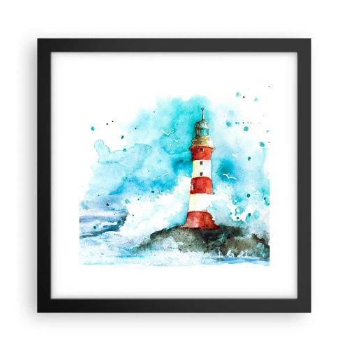 Plakat w czarnej ramie - Jedność żywiołów - 30x30 cm