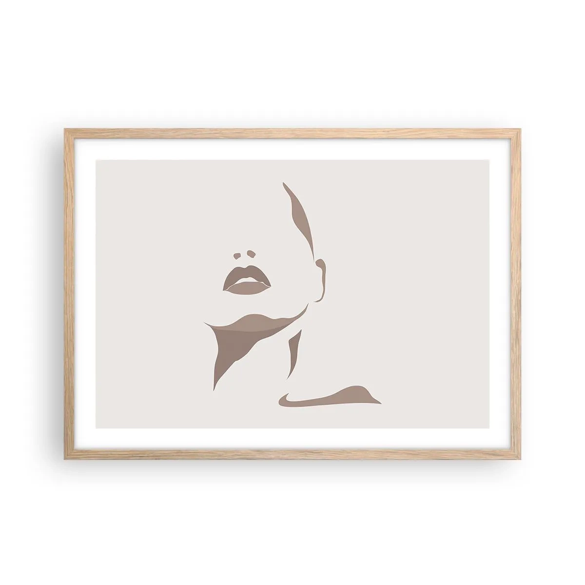 Plakat w ramie jasny dąb - Stworzona ze światła i cienia - 70x50 cm