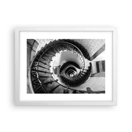 Plakat w białej ramie - Wyżej i wyżej - 40x30 cm
