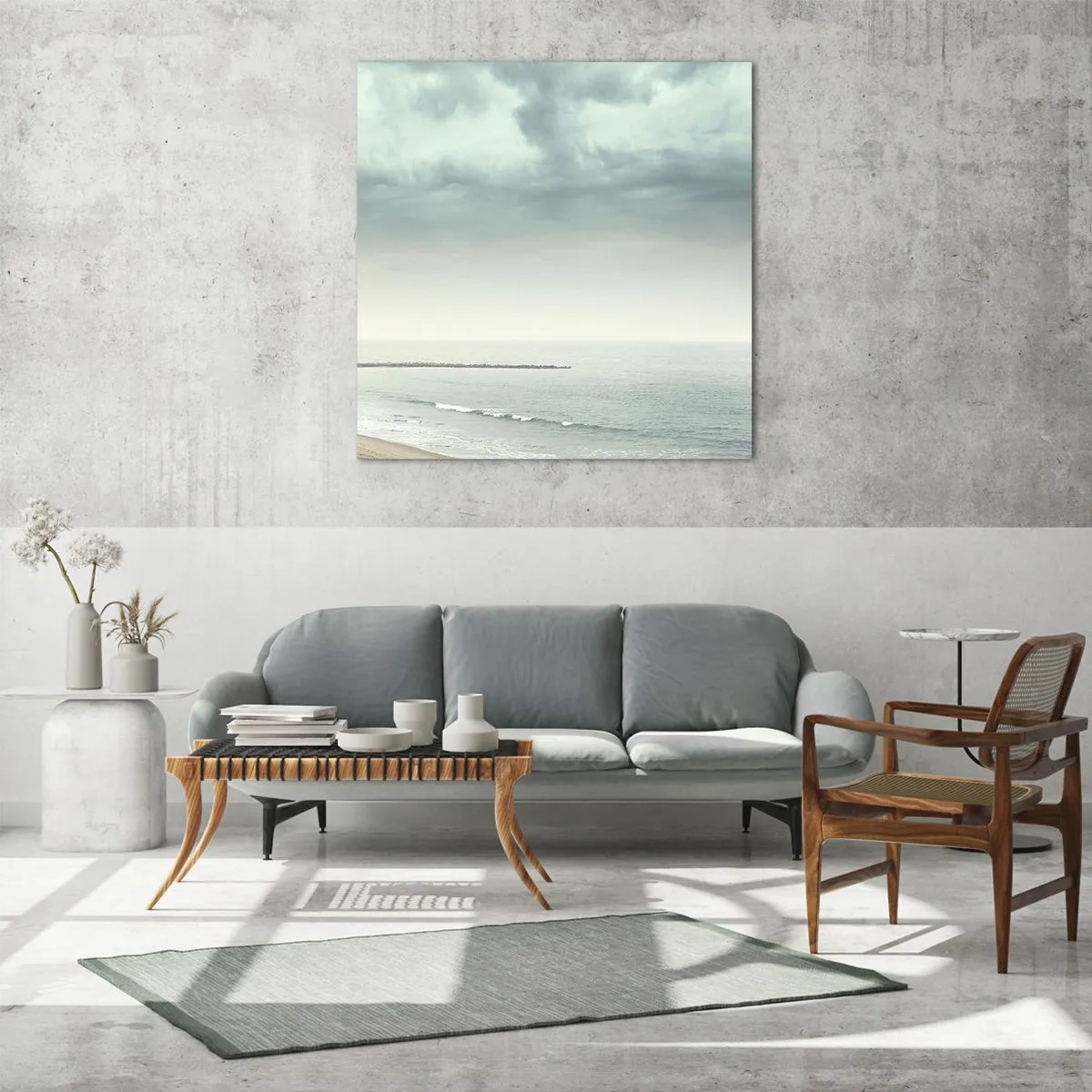 Obraz na szkle - w poszukiwaniu spokoju - 40x40 cm