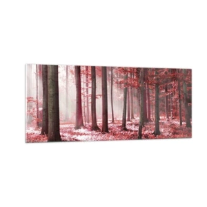 Obraz na szkle - Czerwony równie piękny - 100x40 cm