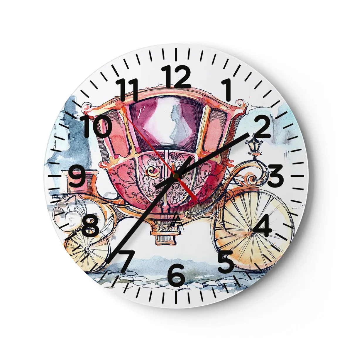Zegar ścienny - Do ślubu czy na bal? - 40x40 cm