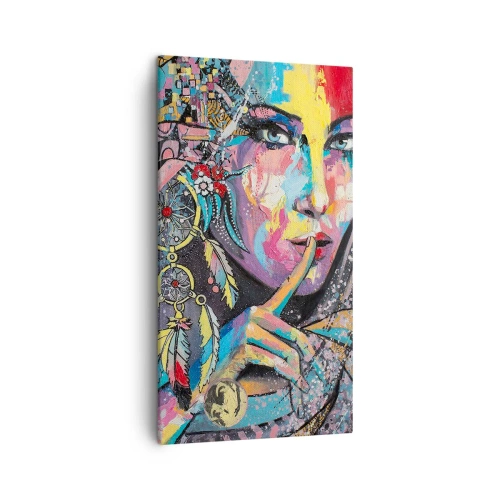 Obraz na płótnie - Milcz, aż zrozumiesz - 45x80 cm