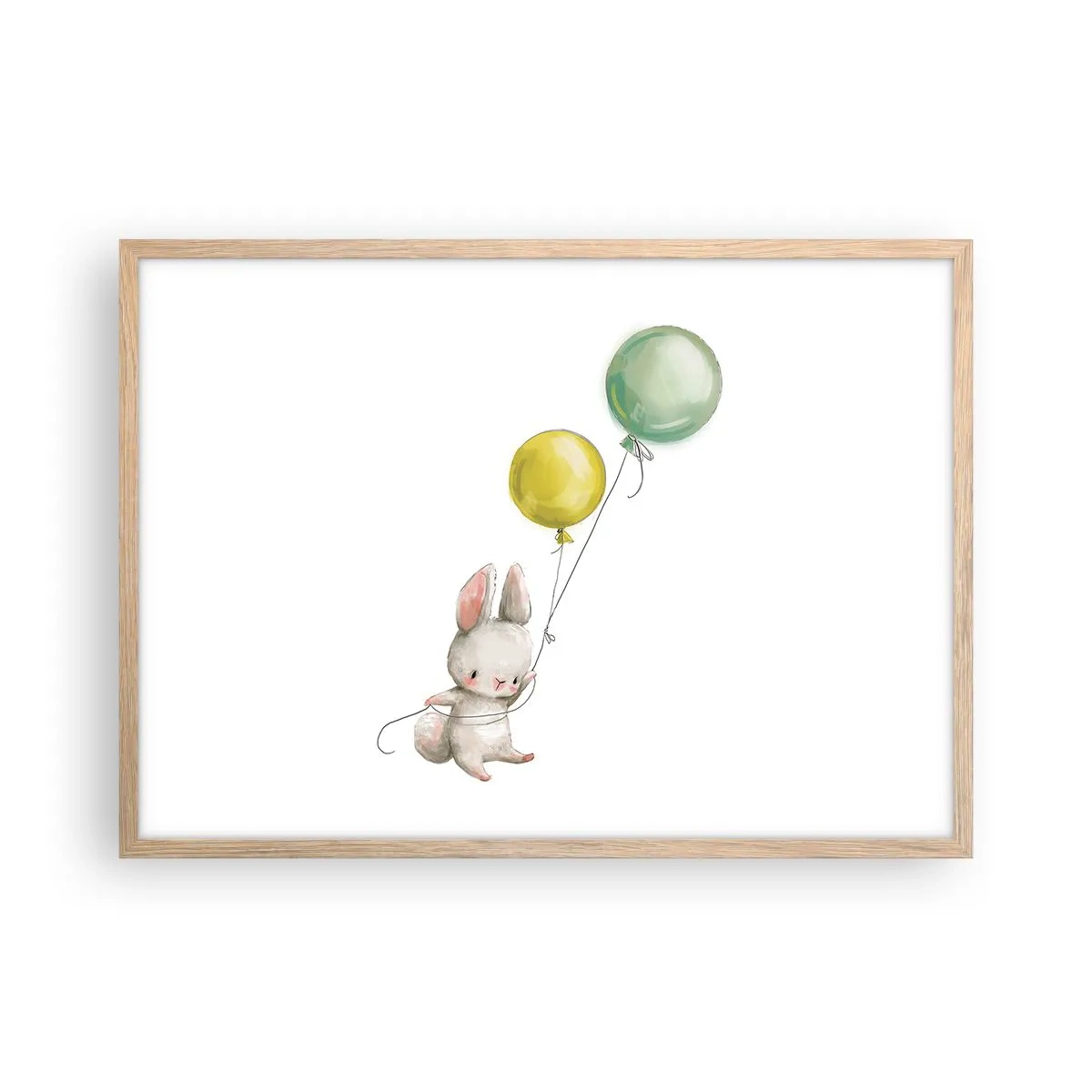 Plakat w ramie jasny dąb - Też polecę! - 70x50 cm